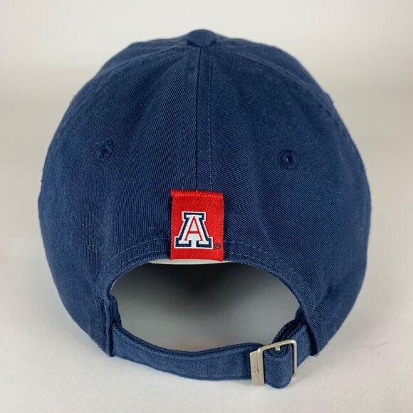 Arizona Wildcats NCAA Navy Blue Nike Relaxed Fit Strapback Adjustable Hat - Picture 3 of 5